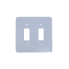 Placa 4x4 para 2 Interruptores 1 Tecla