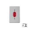 Tomada Fixa de Embutir Bipolar Vermelha 2P + T 20A 250V