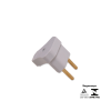 Pino Triangular Bipolar 2P 10A 250V 15W Branco