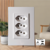 Conjunto 3 Tomadas 10A 250V Monobloco Vivaz - Image 2