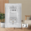 Conjunto 4x2 Interruptor Simples + tomada 10A - Image 4