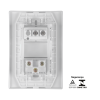 Conjunto 4x2 Interruptor Simples + tomada 10A - Image 2